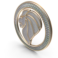 Bling Diamonds Symbol Lion PNG & PSD Images