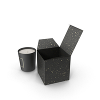 Black Candle with Black Box PNG & PSD Images