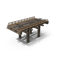 Old Wooden Railway Bridge PNG & PSD Images