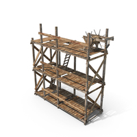 Old Wooden Scaffolding PNG & PSD Images
