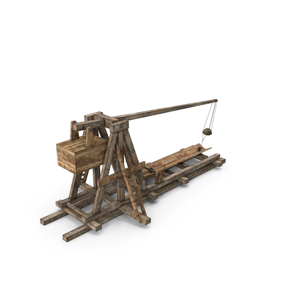 Old Wooden Trebuchet PNG & PSD Images