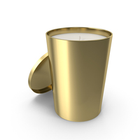 Gold Candle with Cap PNG & PSD Images