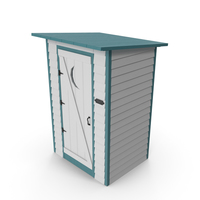 Painted Wooden Outhouse PNG & PSD Images