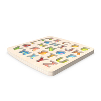 Wooden ABC Plate PNG & PSD Images