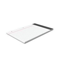 White Legal Pad With Holes PNG & PSD Images