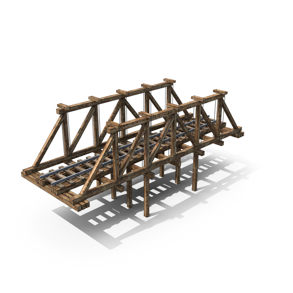 Wooden Railway Bridge PNG & PSD Images