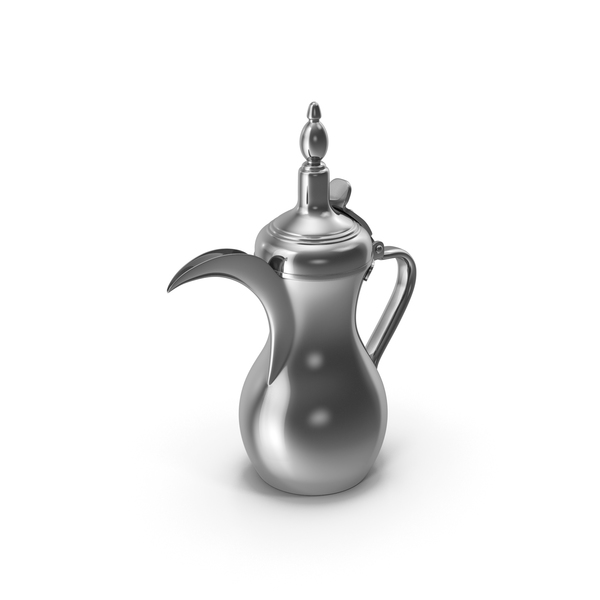Sliver Arabic Dallah Coffee Pot PNG & PSD Images