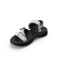 Mens Sandals Black White PNG & PSD Images