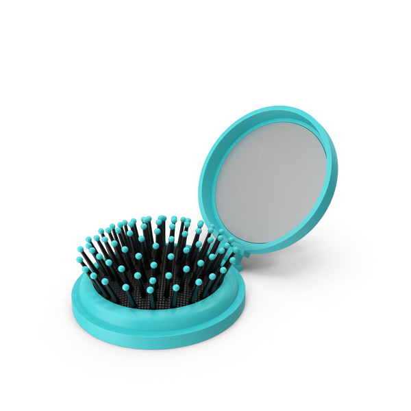 Folding Hair Brush with Mirror PNG & PSD Images