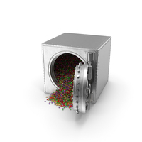 Vault with Mixed Gems PNG & PSD Images