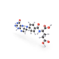 Vitamin B9 (Folic Acid) Molecule PNG & PSD Images