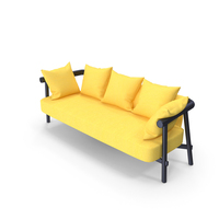 garden sofa yellow PNG & PSD Images