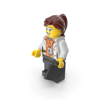 Lego Woman Scientist PNG & PSD Images