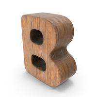 B Wooden Letter PNG & PSD Images