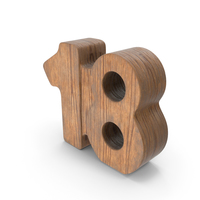 18 Wooden Number PNG & PSD Images