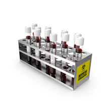 Coronavirus Test Tube Tray PNG & PSD Images