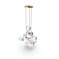 Giopato & Coombes Chandelier BTC14C-PE1-BZBC PNG & PSD Images