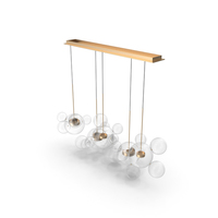 Giopato & Coombes Chandelier BTC24Z-PE1-BZBC PNG & PSD Images