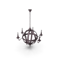 Medieval Metal Orb Chandelier Gramercy Home PNG & PSD Images