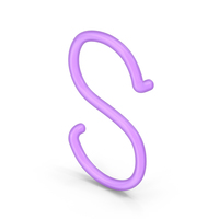 Neon Letter S PNG & PSD Images