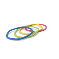 Multi Color Rubber Elastic Bands PNG & PSD Images