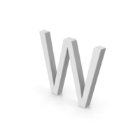W Letter PNG & PSD Images