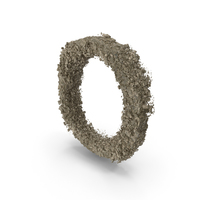 Destruction Stone Letter O PNG & PSD Images