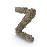 Destruction Stone Letter Z PNG & PSD Images