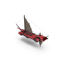 Flying Ship Red PNG & PSD Images