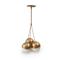 Suspended Lamp Copper Light Chandelier PNG & PSD Images