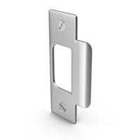 Door Lock Strike Plate With Screwhead PNG & PSD Images