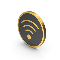 Gold Icon WiFi PNG & PSD Images