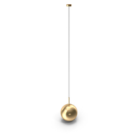 Mirror Ball Pendant Gold Light PNG & PSD Images