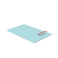 Index Card Blue With Paper Clip PNG & PSD Images