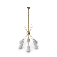 Chandelier Bouquet Brass by Blueprint Lighting PNG & PSD Images