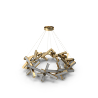 Chaos 31-light Led Geometric Pendant PNG & PSD Images