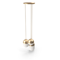 Pendant Light Woud Gold PNG & PSD Images