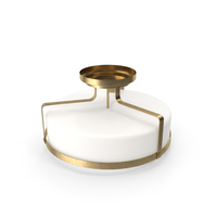 Denice 3-Light Semi Flush Mount PNG & PSD Images