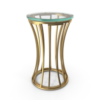 Lexington Stratford Round Glass Accent Side Table PNG & PSD Images