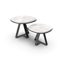 Meridiani SHINE EDITIONS Marble Judd Low Table PNG & PSD Images