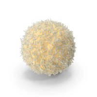 White Chocolate Ball with Coconut PNG & PSD Images