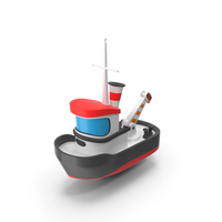Cartoon Toy Tugboat PNG & PSD Images
