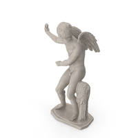 Eros with Bow Statue PNG & PSD Images