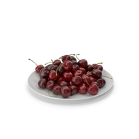 Cherries in a Plate PNG & PSD Images