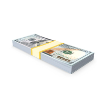Stack of One Hundred Dollar Bills PNG & PSD Images