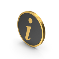 Gold Icon Info PNG & PSD Images