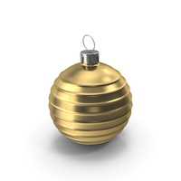 Christmas Tree Toy Gold PNG & PSD Images