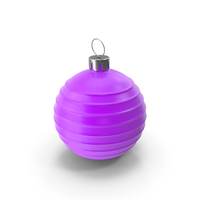 圣诞树玩具紫色PNG和PSD图像
