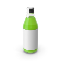 果汁瓶绿色PNG和PSD图像