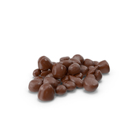 Small Pile of Almond Chocolate Candy PNG & PSD Images